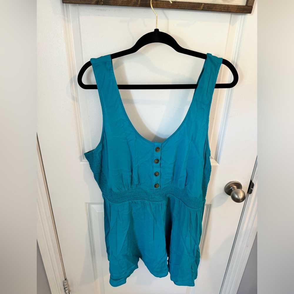 Torrid Teal Peblem Top